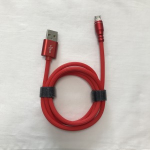 Carica rapida Custodia in alluminio TPE Cavo USB rotondo per micro USB, tipo C, carica e sincronizzazione fulmini per iPhone