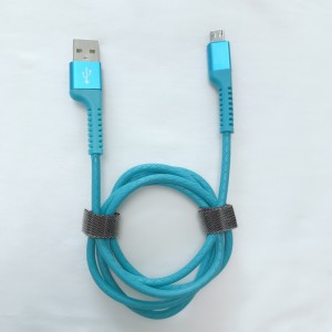 Ricarica rapida Cavo TPE USB rotondo per micro USB, tipo C, carica e sincronizzazione fulmini per iPhone