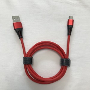 Custodia in alluminio tonda per ricarica rapida TPE flessibile Cavo dati USB per micro USB, tipo C, carica fulmini per iPhone e sincronizzazione